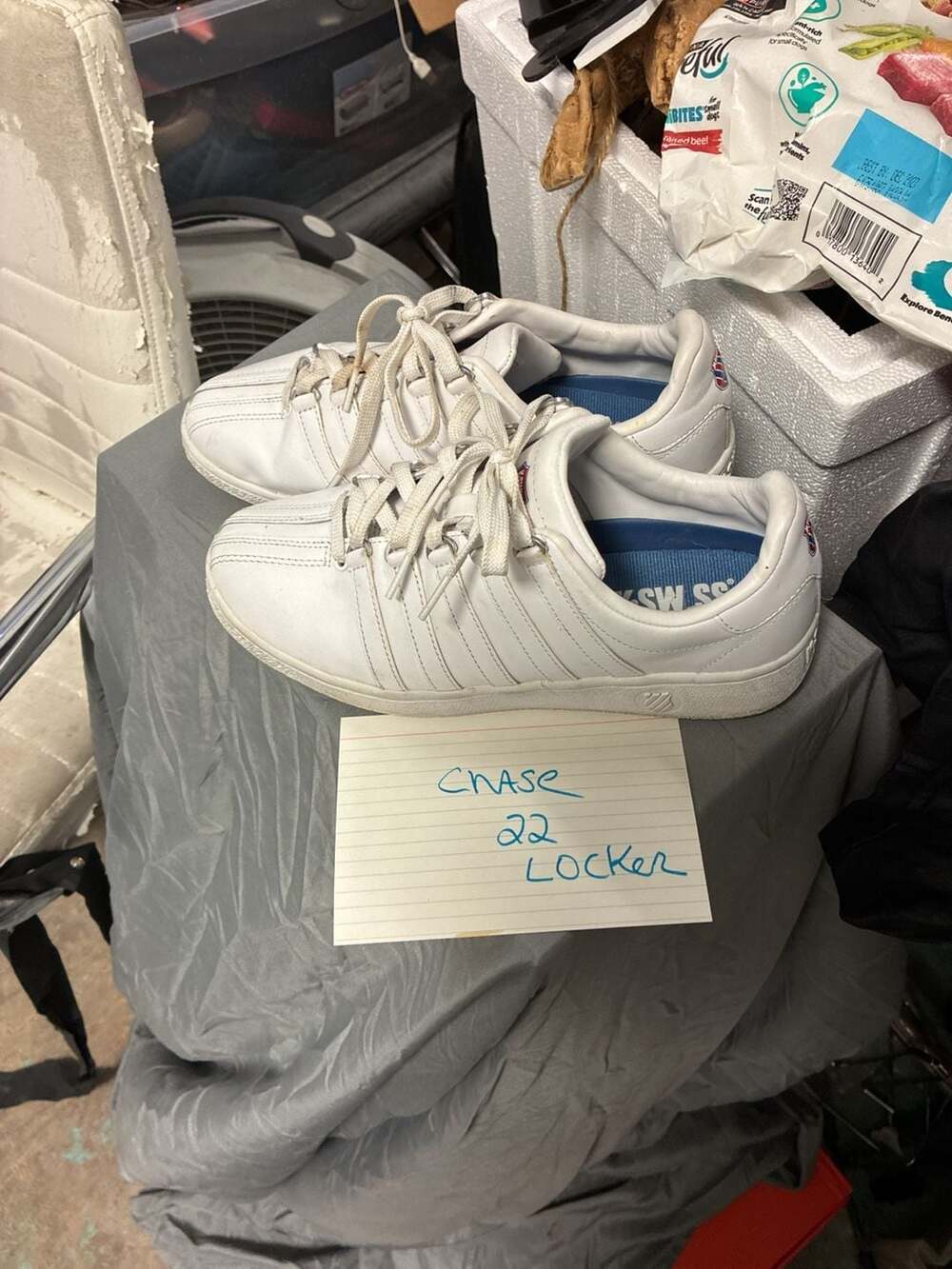 K-Swiss Classic VN White Leather Low-Top Women's Sneakers